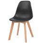 Esszimmerstühle 4 Einheiten aus schwarzem Kunststoff von vidaXL, Essstühle - Ref: Foro24-244778, Preis: 209,31 €, Rabatt: %