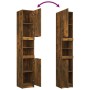 4-teiliges Badmöbelset aus Raucheichen-Sperrholz von vidaXL, Badezimmermöbel - Ref: Foro24-3115889, Preis: 233,82 €, Rabatt: %