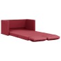 Sofá cama suelo 2 en 1 cuero sintético rojo tinto 112x174x55 cm en Sofás | Comprar online en Foro24