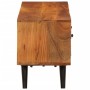 Mueble de TV con puertas metal madera maciza acacia 112x30x40cm en Muebles TV | Comprar online en Foro24