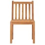 Conjunto de comedor de jardín de 3 piezas 80x80 cm de madera