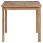 Conjunto de comedor de jardín de 3 piezas 80x80 cm de madera