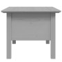 Mesa de centro BODO madera maciza de pino gris 100x55x46 cm