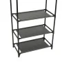 Kleiderständer aus Stahl und Vliesstoff, 55 x 28,5 x 175 cm, schwarz von vidaXL, Kommoden-Organizer und Bar-Kleiderbügel - Re...