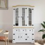 Aparador Corona madera maciza pino mexicano blanco 112x43x196cm
