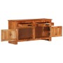 Vitrina Marrón 100 x 30 x 50 cm madera maciza de acacia