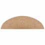 Alfombrilla autoadhesiva de escalera 10 uds beige 56x17x3 cm