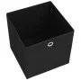 Storage boxes 4 units non-woven textile 32x32x32 cm black by vidaXL, Storage baskets - Ref: Foro24-245745, Price: 24,54 €, Di...
