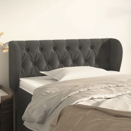 Dunkelgraues Samtkopfteil 103x23x78/88 cm von vidaXL, Kopf- und Fußteile - Ref: Foro24-3117523, Preis: 66,39 €, Rabatt: %