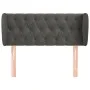 Dunkelgraues Samtkopfteil 103x23x78/88 cm von vidaXL, Kopf- und Fußteile - Ref: Foro24-3117523, Preis: 66,39 €, Rabatt: %