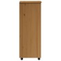 Cajonera con ruedas MOSS madera maciza pino marrón miel