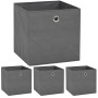 Aufbewahrungsboxen 4 Stück Vlies Textil 32x32x32cm grau von vidaXL, Aufbewahrungskörbe - Ref: Foro24-245747, Preis: 23,87 €, ...