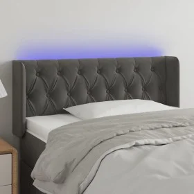 Dark gray velvet headboard with LED 103x16x78/88 cm by vidaXL, Headboards and footboards - Ref: Foro24-3123615, Price: 73,63 ...