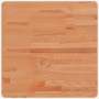 Tablero de mesa cuadrado de madera maciza de haya 50x50x2,5 cm