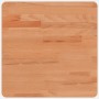 Tablero de mesa cuadrado de madera maciza de haya 40x40x4 cm