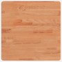Tablero de mesa cuadrado de madera maciza de haya 50x50x4 cm
