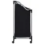 Laundry separator with 3 black steel bags by vidaXL, Laundry baskets - Ref: Foro24-282426, Price: 36,11 €, Discount: %