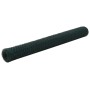 Alambrada de gallinero acero revestimiento PVC verde 25x1,2 m