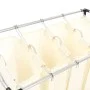 Wäschetrenner mit 4 cremefarbenen Stahlbeuteln von vidaXL, Wäschekörbe - Ref: Foro24-282428, Preis: 37,09 €, Rabatt: %