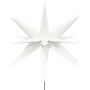 Lámpara de Navidad LED y estaca de tierra plegable blanca 57 cm