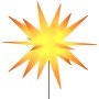 Lámpara de Navidad LED y estaca tierra plegable amarilla 57 cm