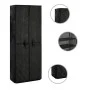 Mueble zapatero de tela con funda negro 60x30x166 cm de vidaXL, Zapateros y organizadores de calzado - Ref: Foro24-282463, Pr...