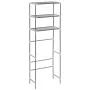 3-tier shelf over toilet silver 53x28x169 cm by vidaXL, Towel racks - Ref: Foro24-282464, Price: 24,53 €, Discount: %