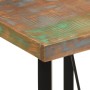 Mesa alta de hierro y madera maciza reciclada 55x55x107 cm en Mesas de cocina y de comedor | Comprar online en Foro24