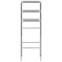 3-tier shelf over toilet silver 53x28x169 cm by vidaXL, Towel racks - Ref: Foro24-282464, Price: 24,53 €, Discount: %