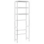 3-tier shelf over toilet silver 53x28x169 cm by vidaXL, Towel racks - Ref: Foro24-282464, Price: 24,53 €, Discount: %