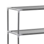 3-stufiges Regal über der Toilette, silberfarben, 53 x 28 x 169 cm von vidaXL, Handtuchhalter - Ref: Foro24-282464, Preis: 23...