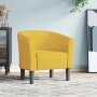 Sillón de terciopelo amarillo en Sillones | Comprar online en Foro24