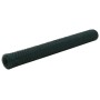 Alambrada de gallinero acero revestimiento PVC verde 25x1,2 m
