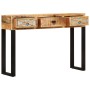 Mesa consola de madera maciza de mango 110x30x76 cm