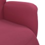 Sillón reclinable con reposapiés terciopelo rojo tinto