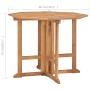Set de comedor de jardín plegable 5 pzas madera maciza de teca
