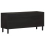 Mueble de TV madera maciza de mango negro 105x33x46 cm en Muebles TV | Comprar online en Foro24