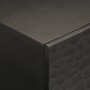 Mesa de centro madera maciza de mango negra 100x54x40 cm
