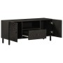 Mueble de TV madera maciza de mango negro 105x33x46 cm en Muebles TV | Comprar online en Foro24