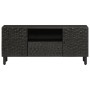 Mueble de TV madera maciza de mango negro 105x33x46 cm en Muebles TV | Comprar online en Foro24