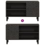 Mueble de TV madera maciza de mango negro 80x31x46 cm en Muebles TV | Comprar online en Foro24