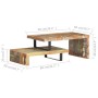 Set of 2 recycled solid wood coffee tables by vidaXL, Coffee table - Ref: Foro24-320393, Price: 173,20 €, Discount: %
