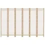 Folding screen with 6 panels made of bamboo and canvas, 240 cm. by vidaXL, Room dividers - Ref: Foro24-350626, Price: 158,10 ...