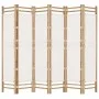 Folding screen with 6 panels made of bamboo and canvas, 240 cm. by vidaXL, Room dividers - Ref: Foro24-350626, Price: 158,10 ...