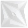 Paneles de pared 48 uds XPS estrella blanco 50x50 cm 12 m²