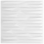 Paneles de pared 12 uds XPS piedra blanco 50x50 cm 3 m²