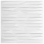 Paneles de pared 48 uds XPS piedra blanco 50x50 cm 12 m²