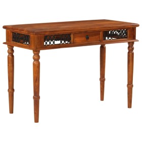Escritorio con cajón madera maciza de acacia 110x50x76 cm Escritorio con cajón madera maciza de acacia 110x50x76 cm