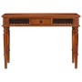 Escritorio con cajón madera maciza de acacia 110x50x76 cm