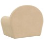 Sofá cama infantil de felpa suave color crema